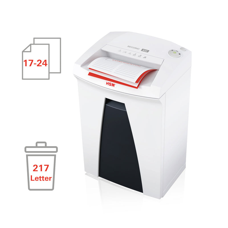 HSM SECURIO B22 1/4 Inch Strip Cut Document Shredder - HSM1831
