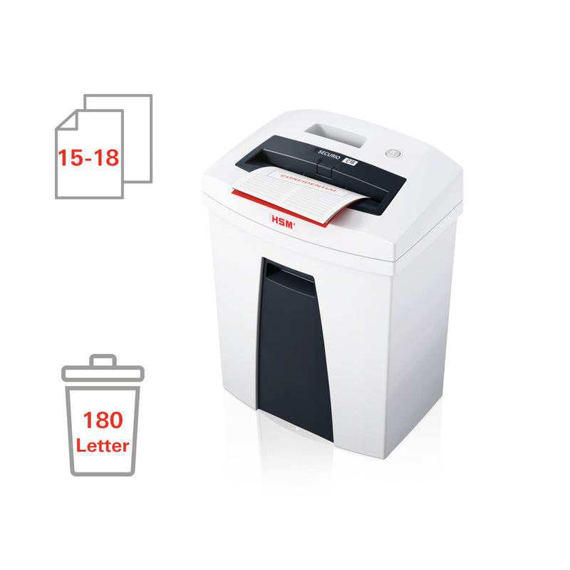 HSM SECURIO C16 1/4 inch Strip Cut Document Shredder - HSM1901