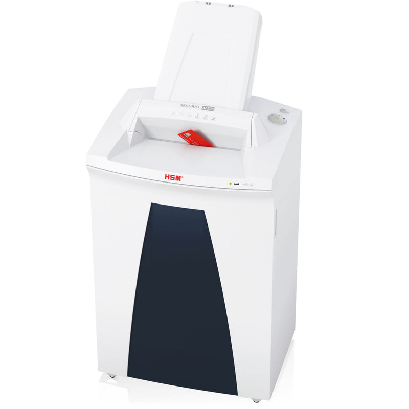 HSM SECURIO AF500 1/16 x 5/8 AutoFeed Cross Cut Document Shredder - HSM2102