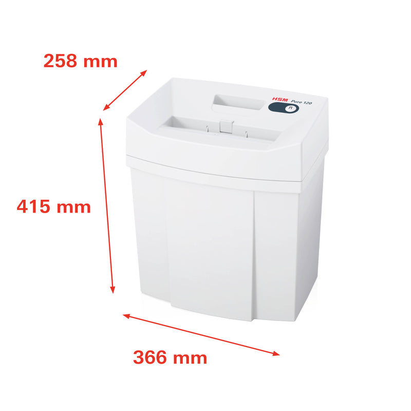 HSM Pure 120 5/32 x 1 Cross Cut Document Shredder - HSM2313