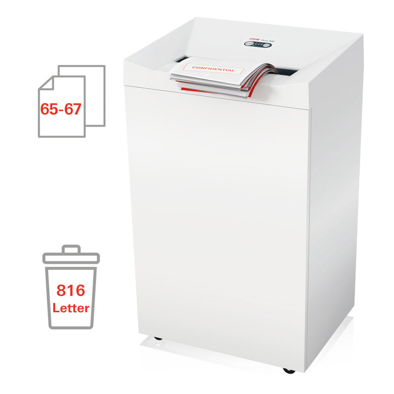HSM Pure 940 1/4 Inch Strip Cut Document Shredder - HSM2391