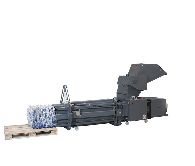 HSM CP 4988 Cursher and Baler Combinatio for PET Beverage and Aluminium Cans