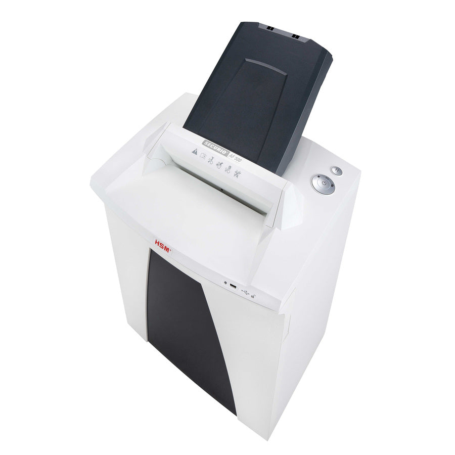 HSM2103113O-HSM-HSM SECURIO AF500 Cross-Cut Shredder with Automatic Paper Feed; includes automatic oiler