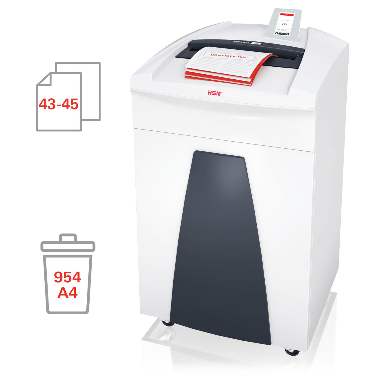HSM SECURIO P36i 1/4 Inch Strip Cut Document Shredder - HSM1851
