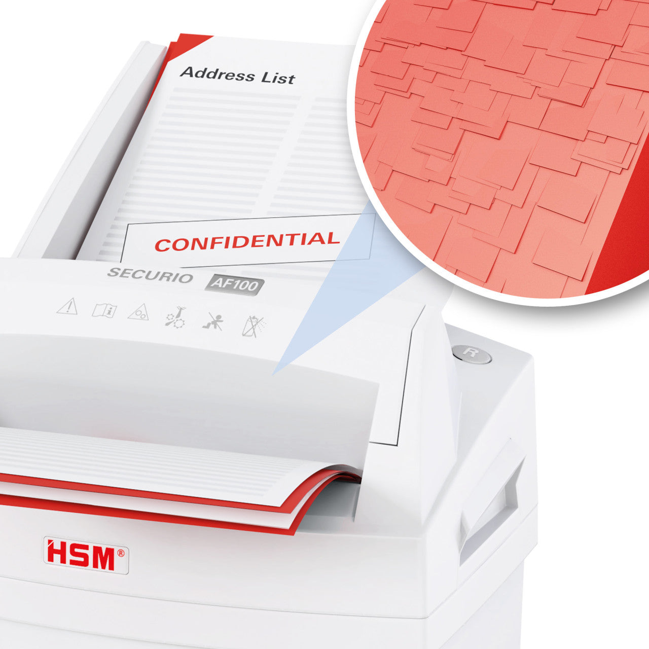 HSM SECURIO AF100 5/32 x 1 AutoFeed Document Shredder - HSM2063