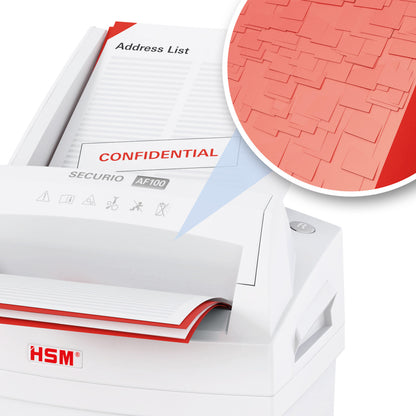 HSM SECURIO AF100 5/32 x 1 AutoFeed Document Shredder - HSM2063