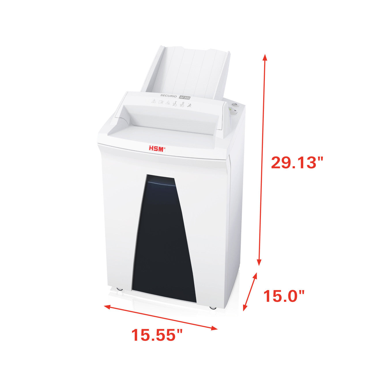 HSM SECURIO AF300 1/16 x 5/8 AutoFeed Document Shredder - HSM2092