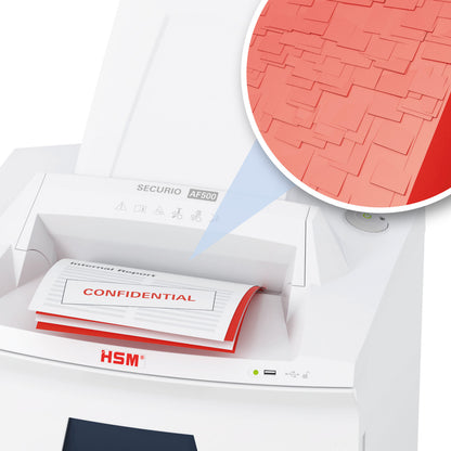 HSM SECURIO AF500 1/16 x 5/8 AutoFeed Cross Cut Document Shredder - HSM2102