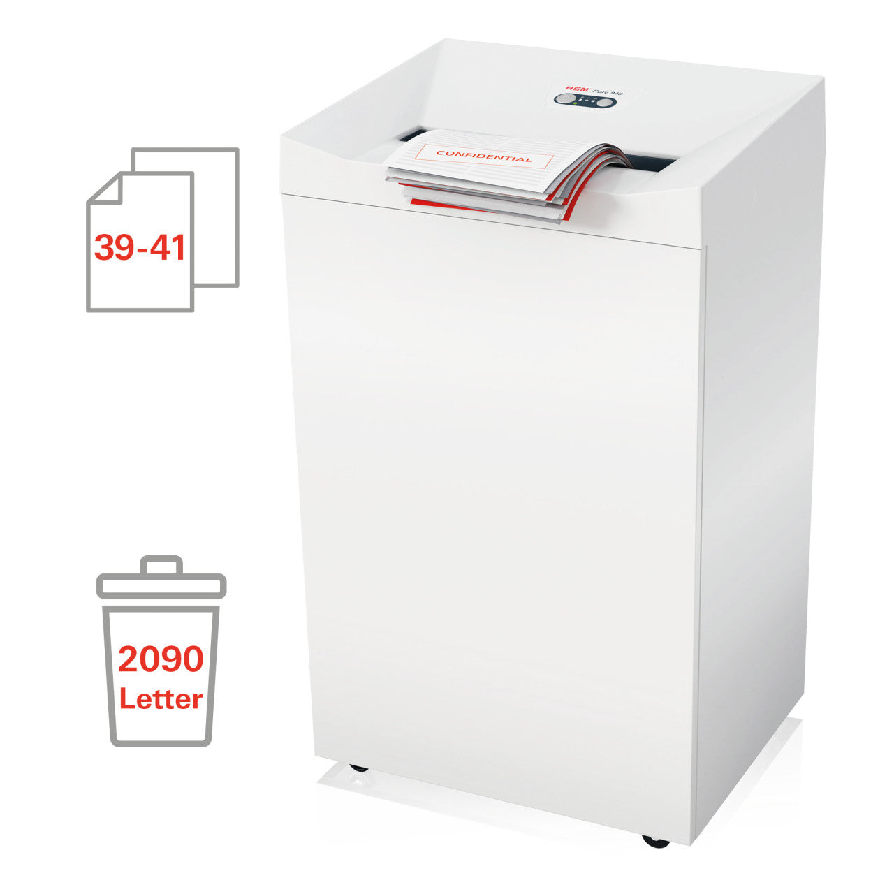 HSM Pure 940 3/16 x 1 1/8 Cross Cut Document Shredder - HSM2393