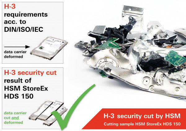 HSM HDS 150-1 Hard Drive & Multimedia Shredder