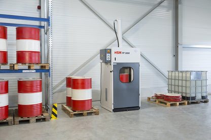 HSM FP 3000 Barrel Press for Efficient Barrel Compressing and Waste Management Solutions