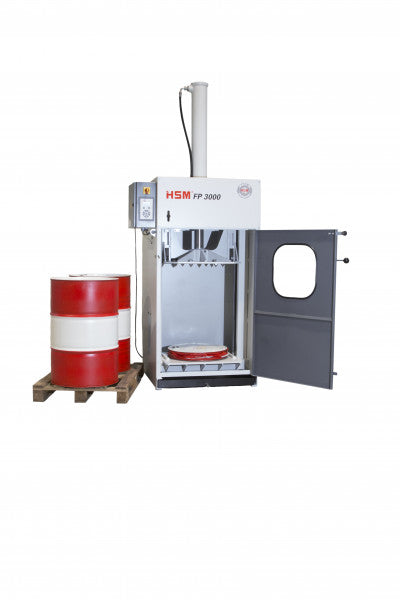 HSM FP 3000 Barrel Press for Efficient Barrel Compressing and Waste Management Solutions