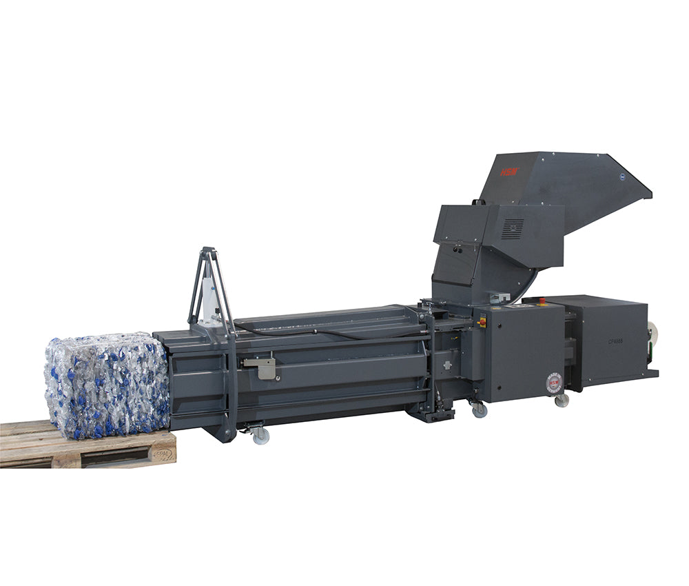 HSM CP 4988 Cursher and Baler Combinatio for PET Beverage and Aluminium Cans