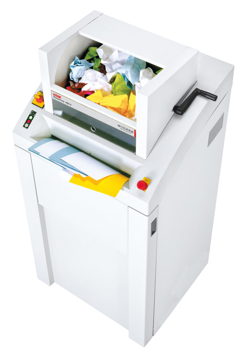 HSM Powerline 450.2 - 1/8 x 1 1/2 Industrial Shredder - HSM1503