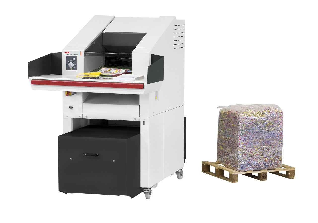 HSM Powerline SP 5080 - 7/16 x 1 1/2 - 3 5/32 Industrial Shredder and Baler - HSM365520