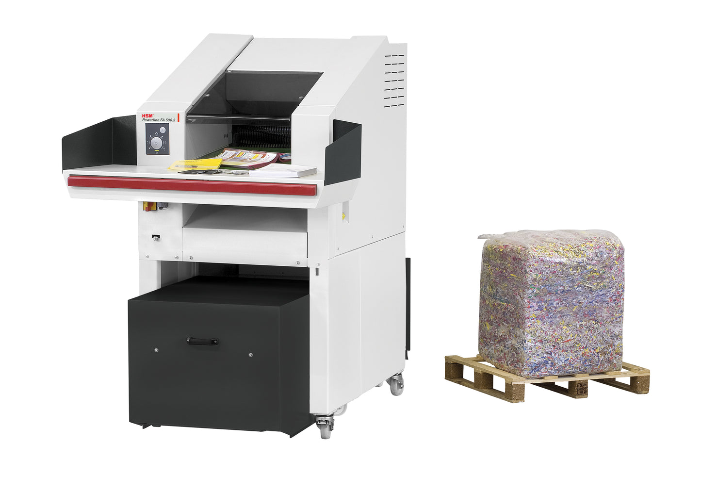 HSM Powerline SP 5080 - 7/16 x 1 1/2 - 3 5/32 Industrial Shredder and Baler - HSM365520