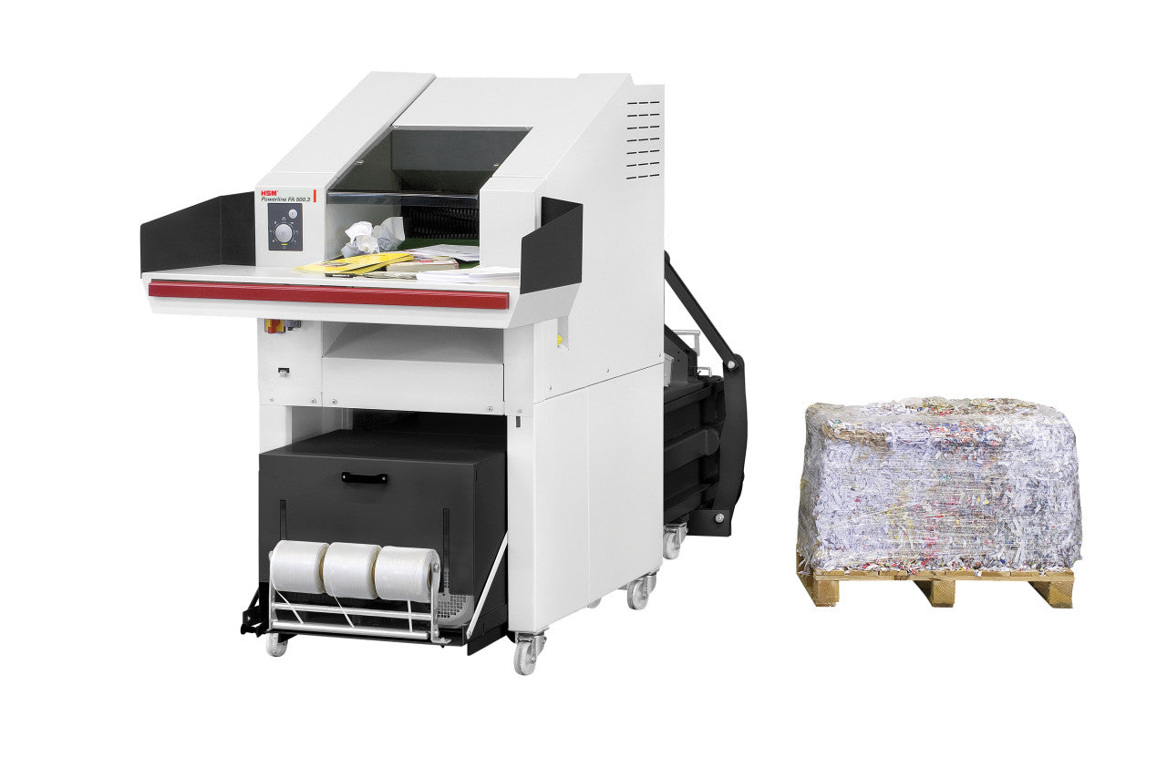 HSM Powerline SP 5088 - 7/16 x 1 1/2 - 3 5/32 Industrial Shredder and Baler - HSM365511