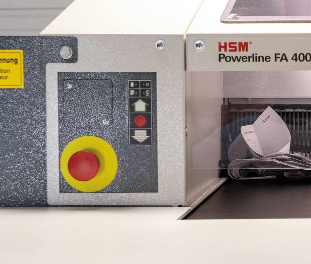 HSM Powerline FA 400.2 1/4 Strip Cut Document Shredder - HSM1513