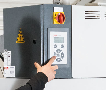 HSM Powerline SP 4040 V - 1/4 x 2 Industrial Shredder and Baler - HSM3514